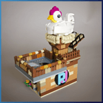 Module GBC: Freakin Chicken de RJ BrickBuilds - LEGO Great Ball Contraption - Planet-GBC