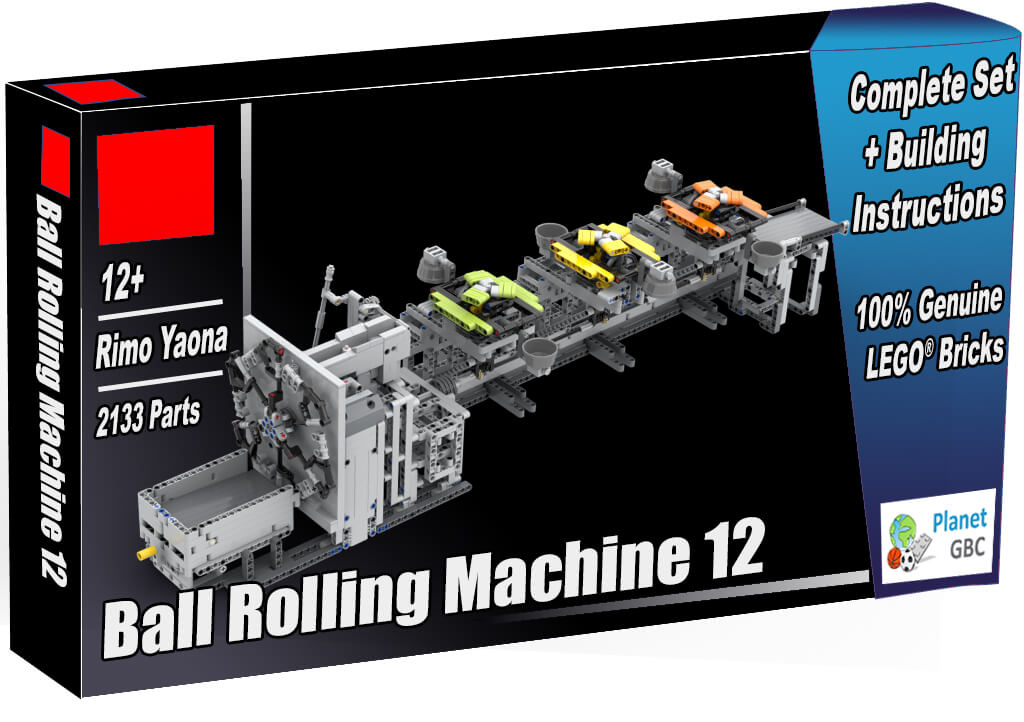 Acheter  ce module GBC en boite avec 100% de vraies briques LEGO | GBC Ball Rolling Machine 12 de Rimo Yaona | Planet GBC | Build a MOC
