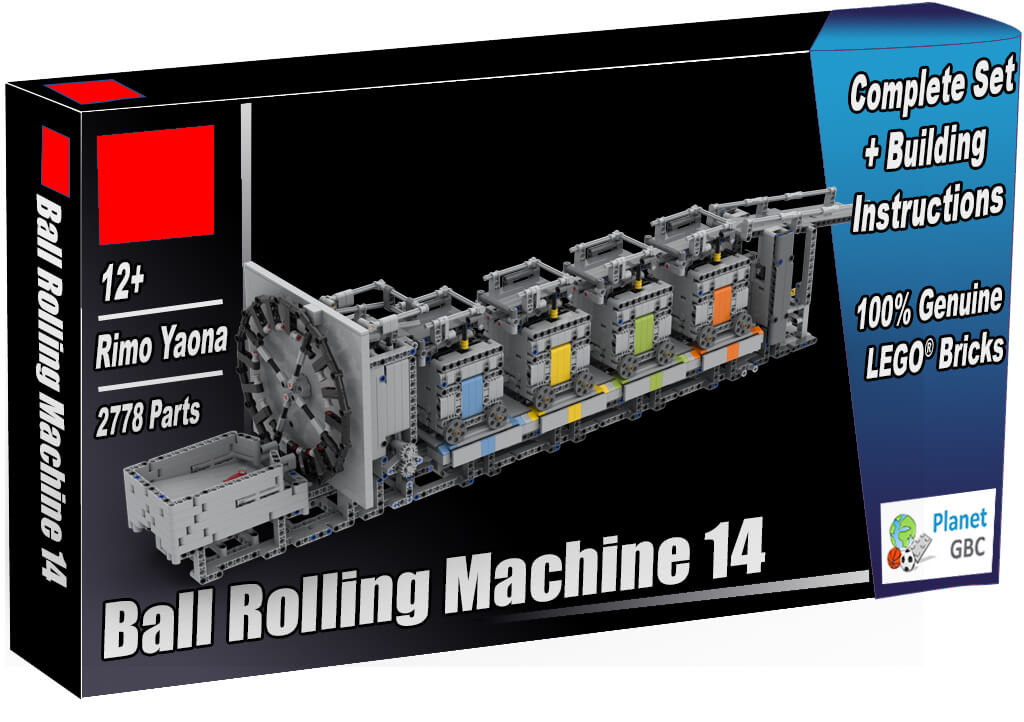 Acheter  ce module GBC en boite avec 100% de vraies briques LEGO | GBC Ball Rolling Machine 14 de Rimo Yaona | Planet GBC | Build a MOC