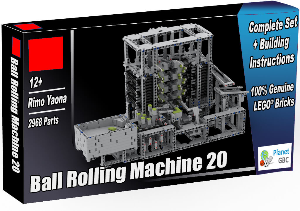 Buy this GBC Module as a set with 100% genuine LEGO bricks | GBC Ball Rolling Machine 20 from Rimo Yaona | Planet GBC | Build a MOC
