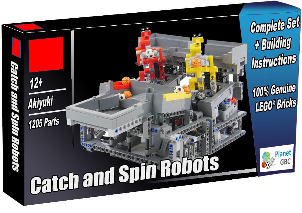 Buy this GBC Module as a set with 100% genuine LEGO bricks | Catch and Spin Robots from Akiyuki | Planet GBC | Build a MOC