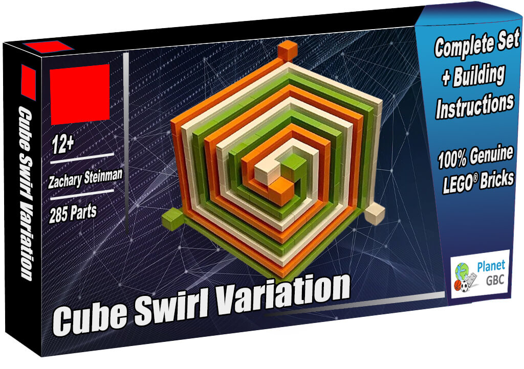 Buy this LEGO MOC as a set with 100% genuine LEGO bricks | Cube Swirl Variation from Zachary Steinman | Planet GBC | Build a MOC