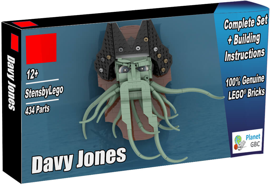 Buy this LEGO MOC as a set with 100% genuine LEGO bricks | Davy Jones from StensbyLego | Planet GBC | Build a MOC