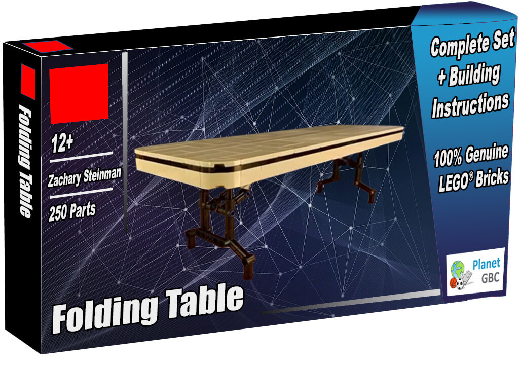 Buy this LEGO MOC as a set with 100% genuine LEGO bricks | Folding Table from Zachary Steinman | Planet GBC | Build a MOC