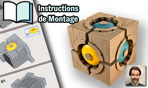 Acheter les instructions de montage pdf MOC LEGO sur PayPal | 6x6 Dish Cube de Zachary Steinman | Planet GBC