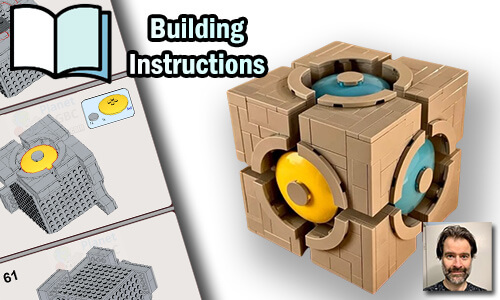 Buy NOW this MOC pdf instructions on PayPal | 6x6 Dish Cube from Zachary Steinman | Planet GBC