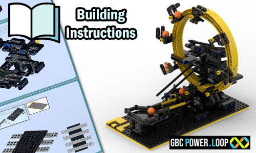 Buy NOW this LEGO GBC pdf instructions on PayPal | 02-Yellow Wheel from GBC PowerLoop | Planet GBC
