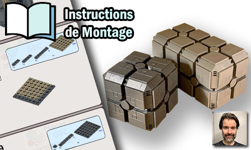Acheter les instructions de montage pdf MOC LEGO sur PayPal | Imperial Containers de Zachary Steinman | Planet GBC