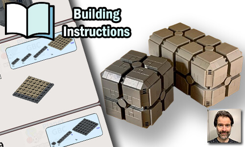 Buy NOW this MOC pdf instructions on PayPal | Imperial Containers from Zachary Steinman | Planet GBC