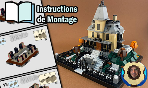 Acheter les instructions de montage pdf MOC LEGO sur PayPal | Mini Phantom Manor de Yatkuu | Planet GBC