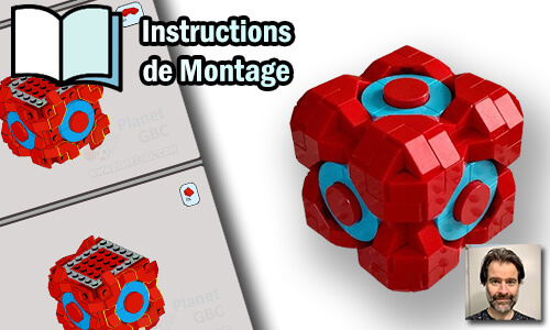 Acheter les instructions de montage pdf MOC LEGO sur PayPal | PowerUp Cube de Zachary Steinman | Planet GBC