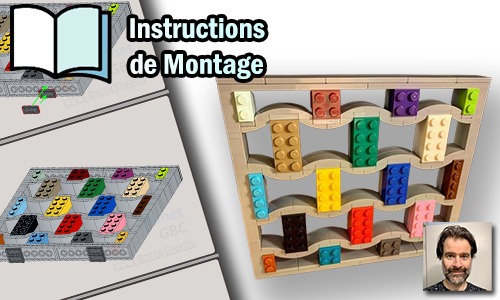 Acheter les instructions de montage pdf MOC LEGO sur PayPal | Small Brick Tapestry de Zachary Steinman | Planet GBC