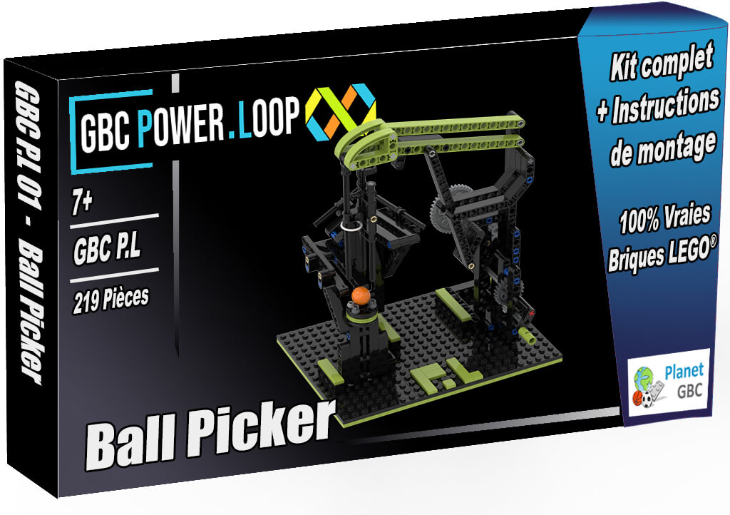 Acheter  ce module GBC en boite avec 100% de vraies briques LEGO | 01-Ball Picker de GBC PowerLoop | Planet GBC | Build a MOC