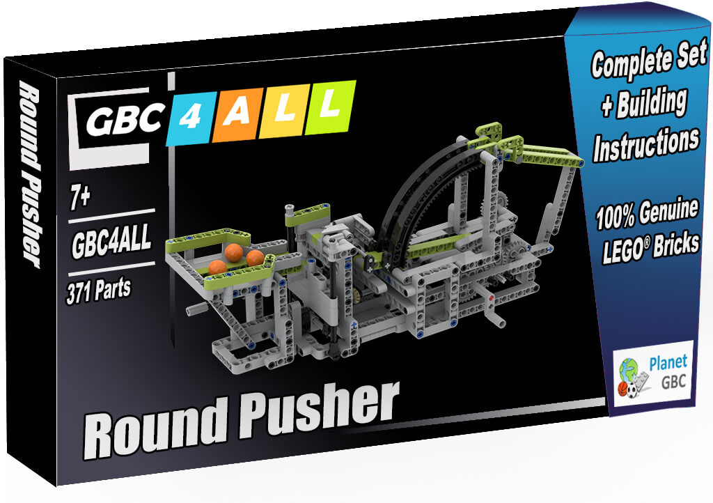 Buy this GBC Module as a set with 100% genuine LEGO bricks | 06-Round Pusher from GBC4ALL | Planet GBC | Build a MOC
