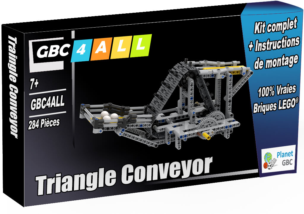 Acheter  ce module GBC en boite avec 100% de vraies briques LEGO | 01-Triangle Conveyor de GBC4ALL | Planet GBC | Build a MOC