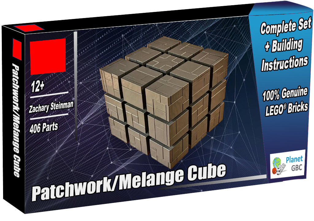 Buy this LEGO MOC as a set with 100% genuine LEGO bricks | Patchwork-Melange Cube from Zachary Steinman | Planet GBC | Build a MOC