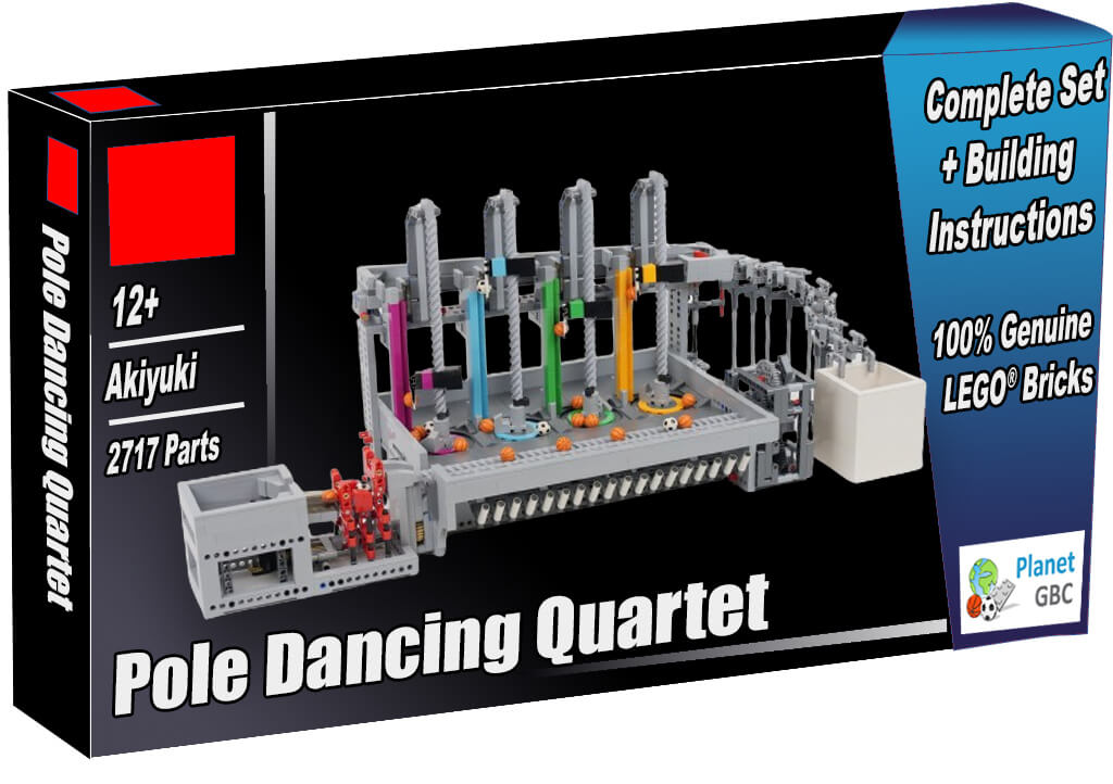 Buy this GBC Module as a set with 100% genuine LEGO bricks | Pole Dancing Quartet from Akiyuki | Planet GBC | Build a MOC