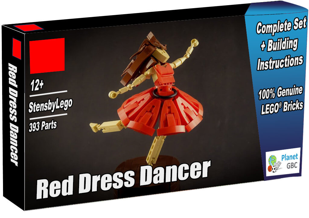 Buy this LEGO MOC as a set with 100% genuine LEGO bricks | Red Dress Dancer from StensbyLego | Planet GBC | Build a MOC