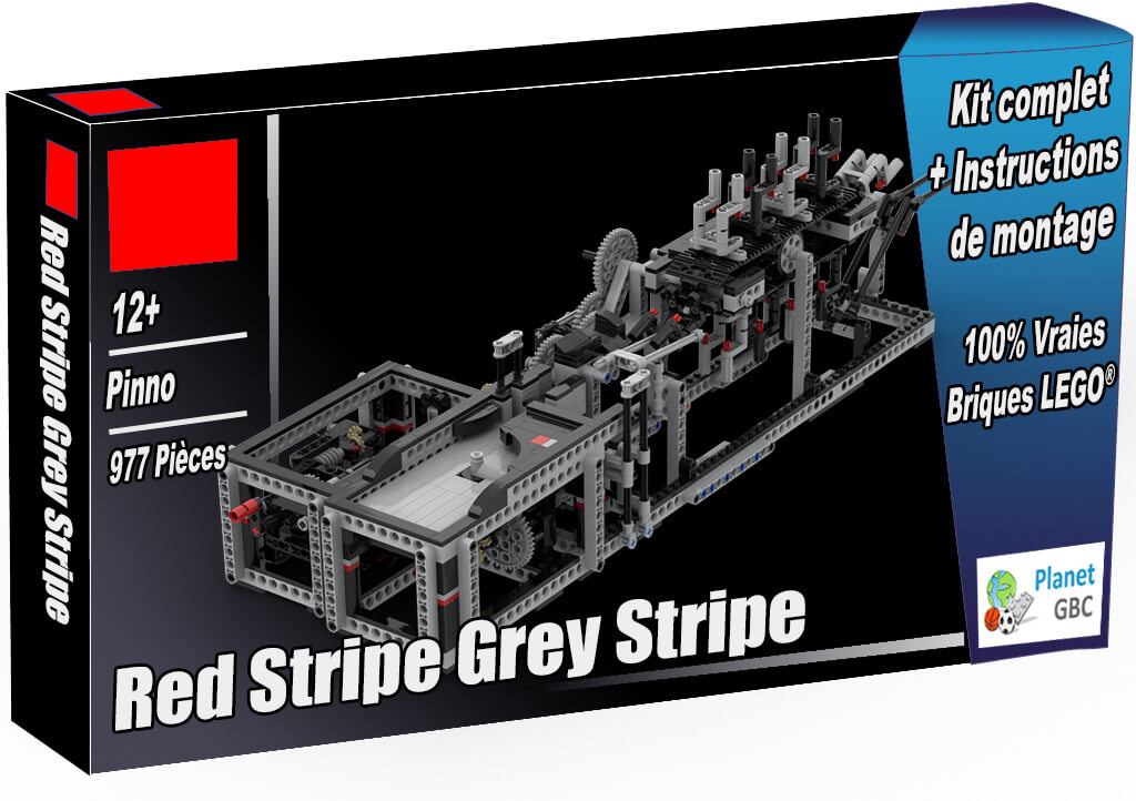 Acheter  ce module GBC en boite avec 100% de vraies briques LEGO | Red Stripe Grey Stripe de Pinno | Planet GBC | Build a MOC