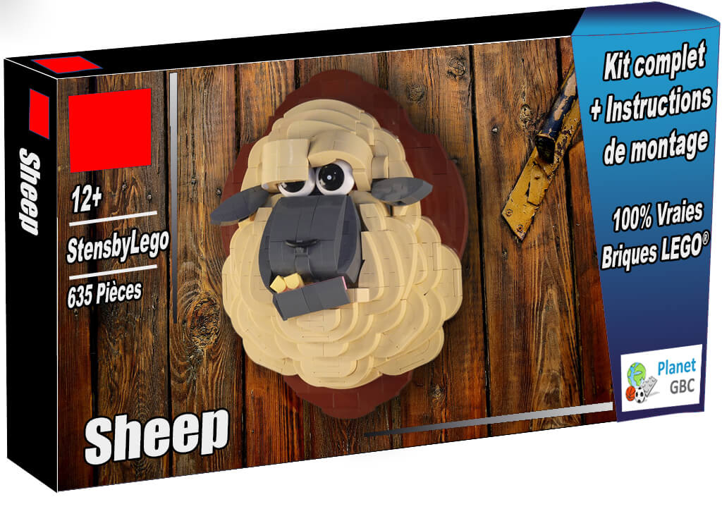 Acheter  ce MOC LEGO en boite avec 100% de vraies briques LEGO | Sheep de StensbyLego | Planet GBC | Build a MOC