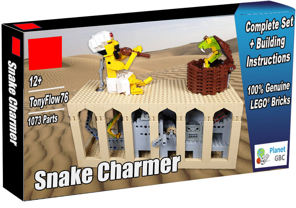 Buy this LEGO Automaton as a set with 100% genuine LEGO bricks | Snake Charmer from TonyFlow76 | Planet GBC | Build a MOC