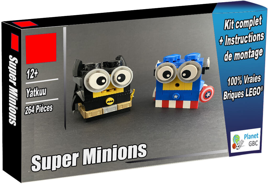 Acheter  ce MOC LEGO en boite avec 100% de vraies briques LEGO | Super Minions de Yatkuu | Planet GBC | Build a MOC