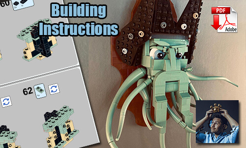 Buy NOW this MOC pdf instructions on PayPal | Davy Jones from StensbyLego | Planet GBC