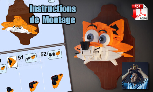Acheter les instructions de montage pdf MOC LEGO sur PayPal | Fox de StensbyLego | Planet GBC