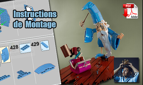 Acheter les instructions de montage pdf MOC LEGO sur PayPal | Merlin de StensbyLego | Planet GBC