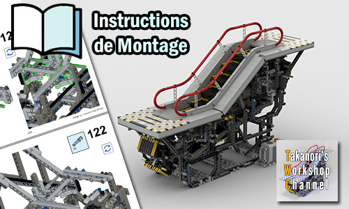 Acheter les instructions de montage pdf Automate LEGO sur PayPal | Motorized Escalator de Takanori Hashimoto | Planet GBC