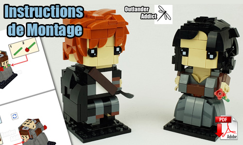 Acheter les instructions de montage pdf lego brickheadz sur PayPal | Outlander - Claire and Jamie Fraser de Outlander Addict | Planet GBC