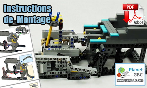Acheter les instructions de montage pdf Module GBC sur PayPal | Two Turning Arms de LegoMarbleRun | Planet GBC