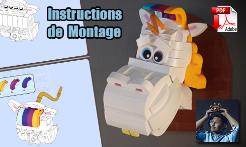 Acheter les instructions de montage pdf MOC LEGO sur PayPal | Unicorn de StensbyLego | Planet GBC