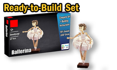 Buy NOW this LEGO MOC as LEGO Set, with 100% genuine LEGO bricks, on BuildaMOC website | Ballerina from StensbyLego | Planet GBC