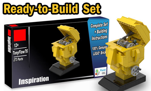 Buy NOW this Automaton as LEGO Set, with 100% genuine LEGO bricks, on BuildaMOC website | Inspiration from TonyFlow76 | Planet GBC