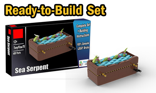 Buy NOW this LEGO Automaton as LEGO Set, with 100% genuine LEGO bricks, on BuildaMOC website | Sea Serpent from TonyFlow76 | Planet GBC