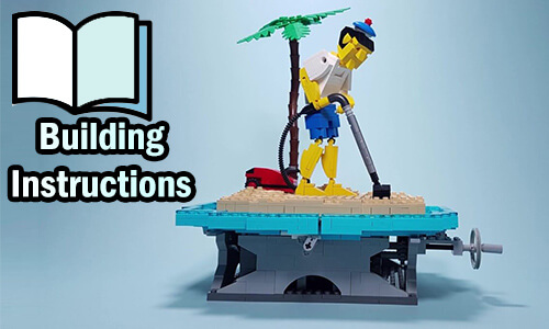 Buy NOW pdf building instructions on PayPal for this LEGO Automaton | Castaway from TonyFlow76 | Planet GBC