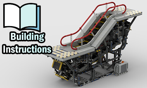 Buy NOW pdf building instructions on PayPal for this LEGO Automaton | Motorized Escalator from Takanori Hashimoto | Planet GBC