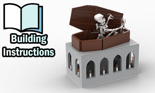 Buy NOW pdf building instructions on PayPal for this LEGO Automaton | Skeleton from TonyFlow76 | Planet GBC