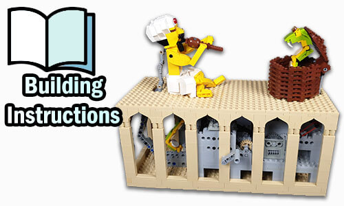 Buy NOW pdf building instructions on PayPal for this LEGO Automaton | Snake Charmer from TonyFlow76 | Planet GBC