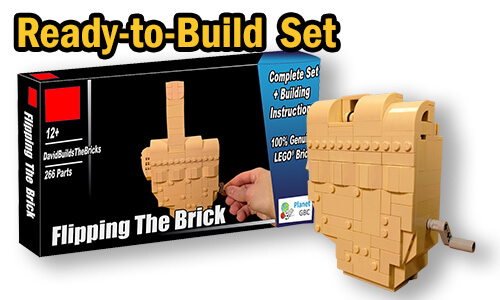 Buy NOW this LEGO Automaton as LEGO Set, with 100% genuine LEGO bricks, on BuildaMOC website | Flipping the Brick from DavidBuildsTheBricks | Planet GBC