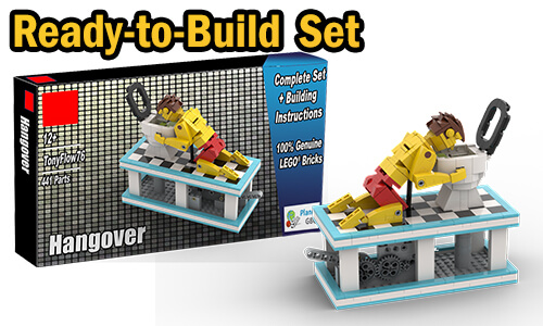 Buy NOW this LEGO Automaton as LEGO Set, with 100% genuine LEGO bricks, on BuildaMOC website | Hangover from TonyFlow76 | Planet GBC