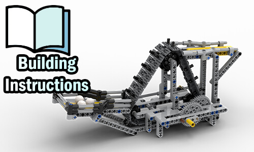 Buy NOW pdf building instructions on PayPal for this LEGO GBC | 01-Triangle Conveyor from GBC4ALL | Planet GBC