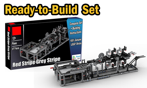 Buy NOW this LEGO GBC as LEGO Set, with 100% genuine LEGO bricks, on BuildaMOC website | Red Stripe Grey Stripe from Pinno | Planet GBC