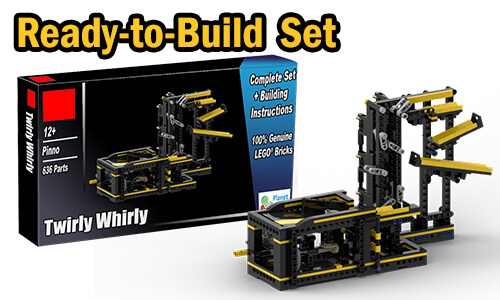 Buy NOW this LEGO GBC as LEGO Set, with 100% genuine LEGO bricks, on BuildaMOC website | Twirly Whirly from Pinno | Planet GBC