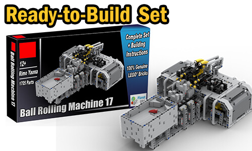 Buy NOW this LEGO GBC as LEGO Set, with 100% genuine LEGO bricks, on BuildaMOC website | GBC Ball Rolling Machine 17 from Rimo Yaona | Planet GBC
