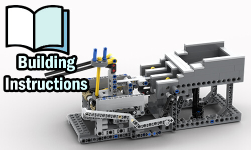 Buy NOW pdf building instructions on PayPal for this LEGO GBC (Great Ball Contraption - LEGO Marble Run) | Two Turning Arms from LegoMarbleRun