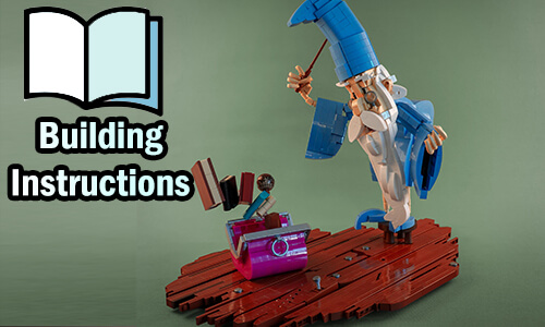 Buy NOW pdf building instructions on PayPal for this LEGO MOC | Merlin from StensbyLego | Planet GBC