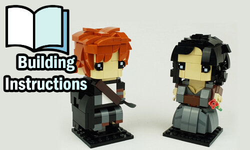 Buy NOW pdf building instructions on PayPal for this LEGO Creation | Outlander figurines - Claire and Jamie Fraser from Polo | Planet GBC
