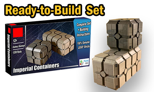 Buy NOW this LEGO MOC as LEGO Set, with 100% genuine LEGO bricks, on BuildaMOC website | Imperial Containers from Zachary Steinman | Planet GBC